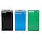 Alpine Industries 87 Gal. 3-Stream Steel Blue Recycling, Green Compost, and Black Commercial Trash Can Station ALP4450-BLK-KIT32 - alternate 9